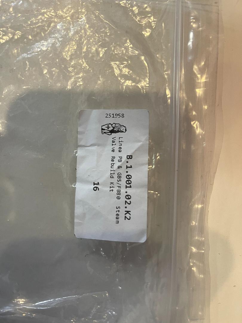 La Marzocco Steam Valve Rebuild Kit – Linea PB / GB5 / FB80 – OEM Part B.1.001.02.K2