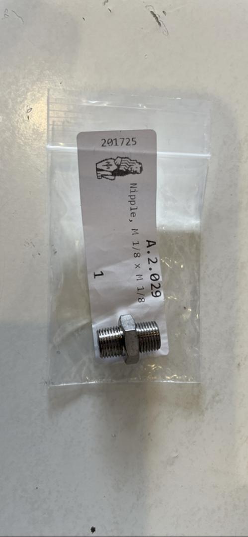 La Marzocco Nipple, M 1/8 x M 1/8 – OEM Part A.2.029