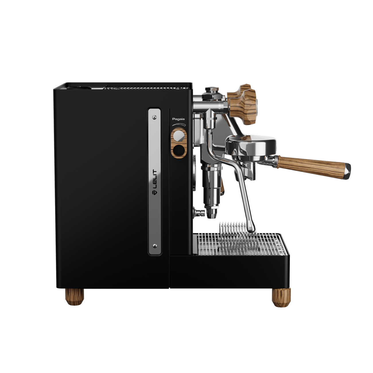 Lelit MaraX3 Black espresso machine - side view