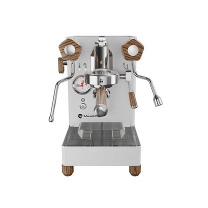Lelit MaraX3 White espresso machine - front view