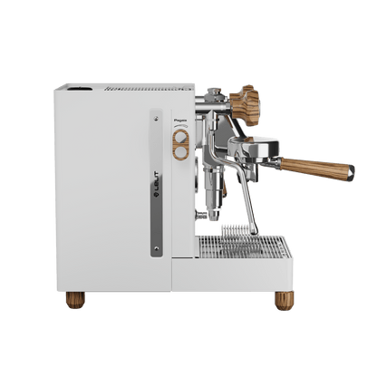 Lelit MaraX3 White espresso machine - side view