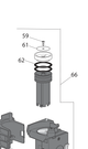 De'Longhi AS00005456 Infuser — exploded diagram position 66
