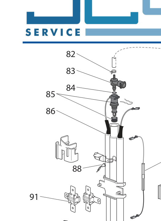 De'Longhi AS00005465 Vaporizer 120V — exploded diagram position 86