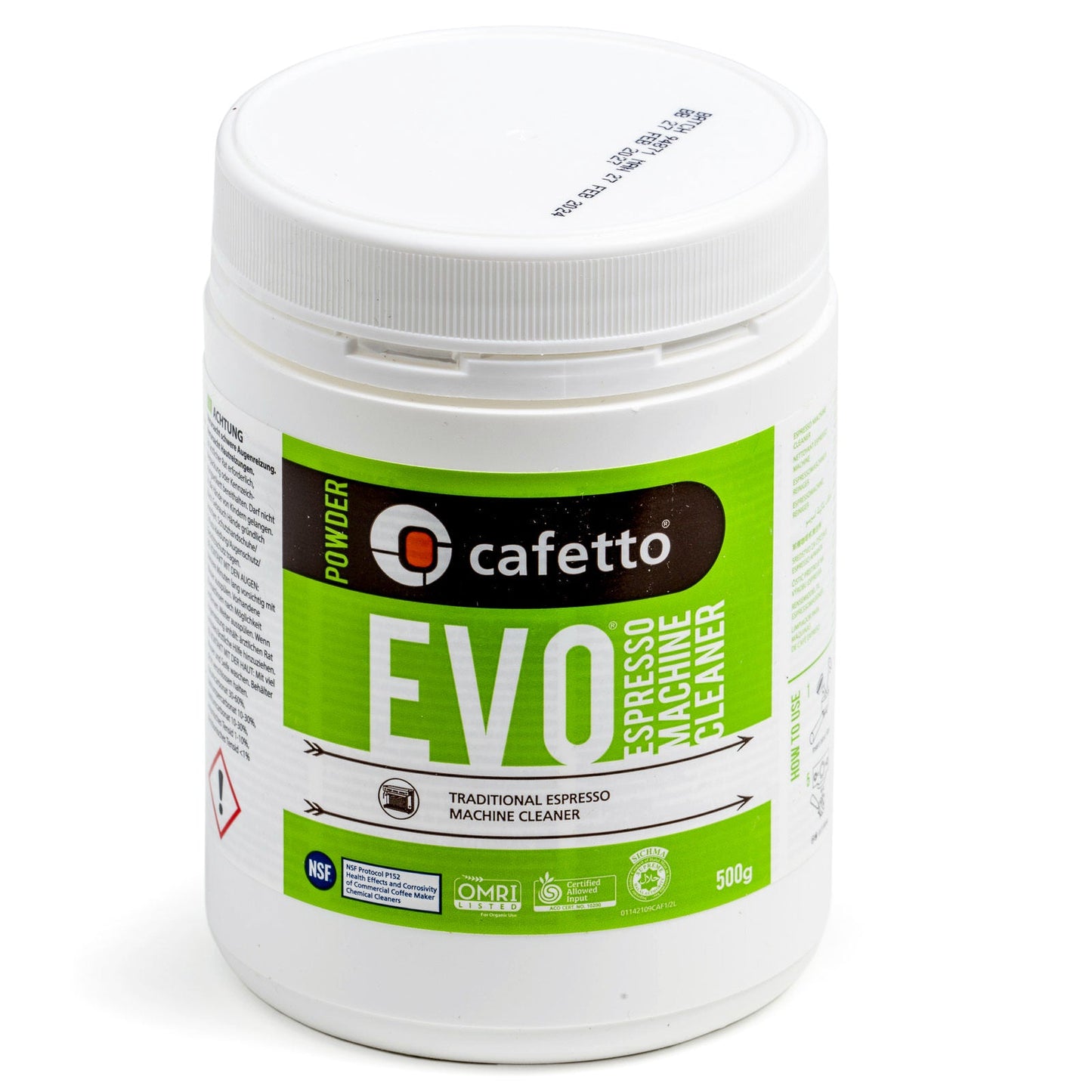 Espresso cleaning kit with Cafetto EVO, MFC milk cleaner, grinder sachets, and group head brush