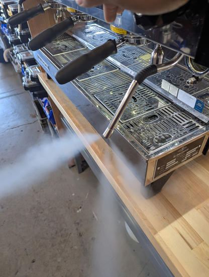 Used La Marzocco Linea PB 3-Group AV with Scales — Professionally Serviced