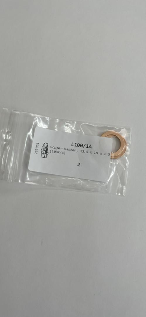 La Marzocco Copper Washer, 13.5 x 19 x 1.5 (L037/4) – OEM Part L100/1A