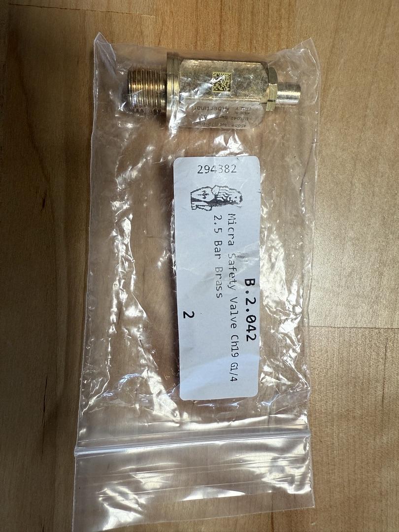 La Marzocco Linea Micra Safety Valve 2.5 Bar G1/4 – OEM B.2.042