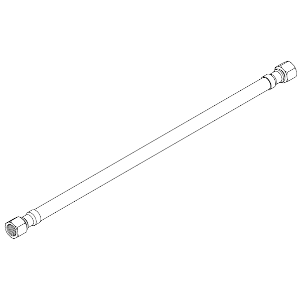 L326 Braided 150cm hose for gs3 supply to pump, 3/8 to 1/4 BSP (sourced from espressoparts.com)