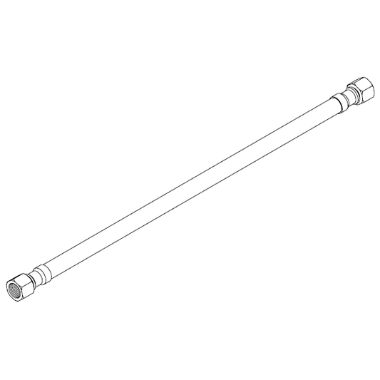L326 Braided 150cm hose for gs3 supply to pump, 3/8 to 1/4 BSP (sourced from espressoparts.com)
